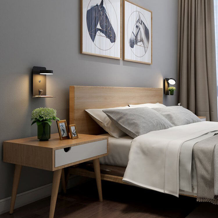 Wall Lamp Iron Acrylic 12W LED 12.6 in Bedroom Bedside Modern Indoor Lighting Fixture | Thomler