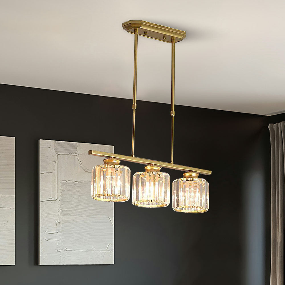 Pendant Light Glass 80.0 cm Black Adjustable Kitchen Island Dining Room Hanging Ceiling Lamp E27 Modern Scandinavian | Thomler