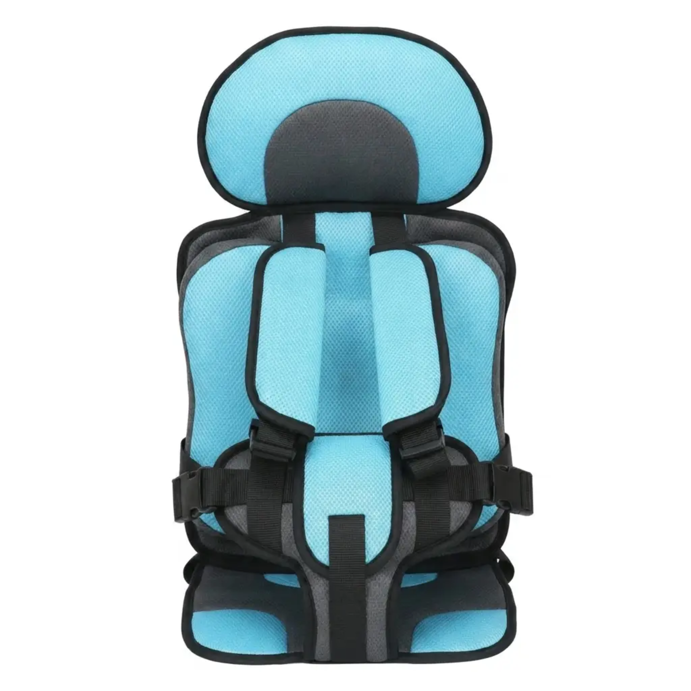 Collapsible Travel Booster Seat with 5-Point Harness for Kids 1-14 Years – Lightweight Car Safety Seat for Rideshares, Rentals & Family Trip | Thomler