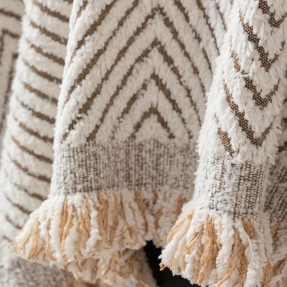 Herringbone Throw Blanket for Couch – Water-Resistant Microfiber Sofa Cover, Machine Washable, Non-Slip Furniture Protector for Living | Thomler