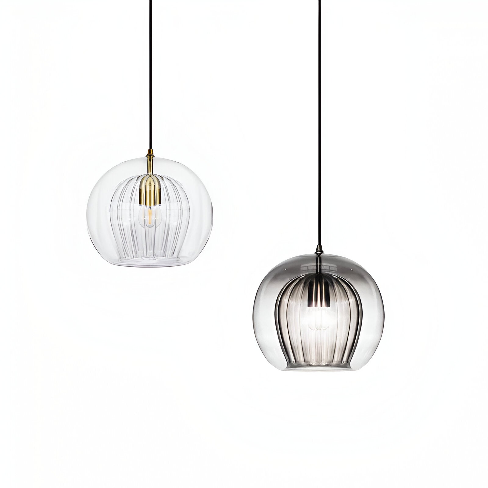 Pendant Light Glass Globe 9.8 in E27 Adjustable Dining Room Kitchen Island Hanging Ceiling Lamp Vintage Modern | Thomler