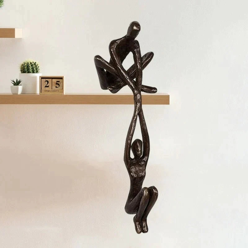 Figurine Resin 20.5 cm Romantic Shelf Decor Living Room Wedding Anniversary Gift Sculpture Balance Ornament | Thomler