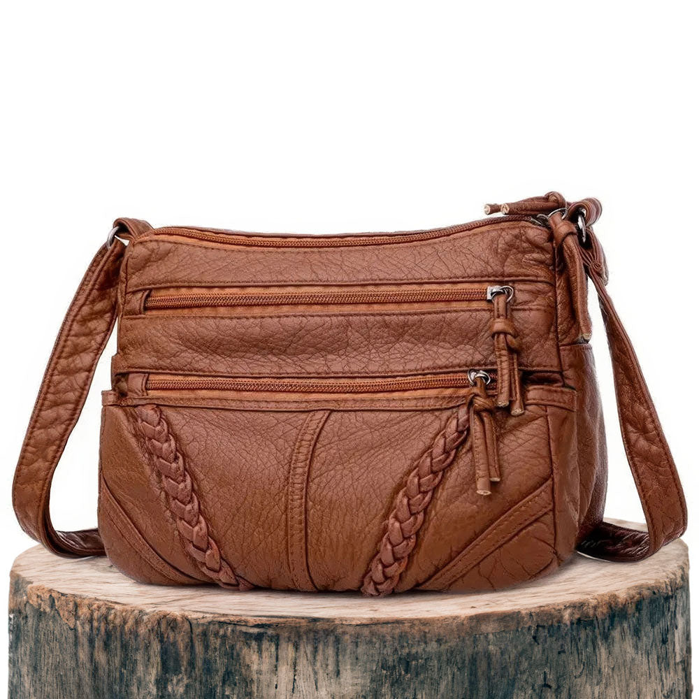 Vegan Leather Crossbody Bag for Women – Adjustable Strap Shoulder Purse with Magnetic Closure – Everyday Carryall Handbag | Thomler