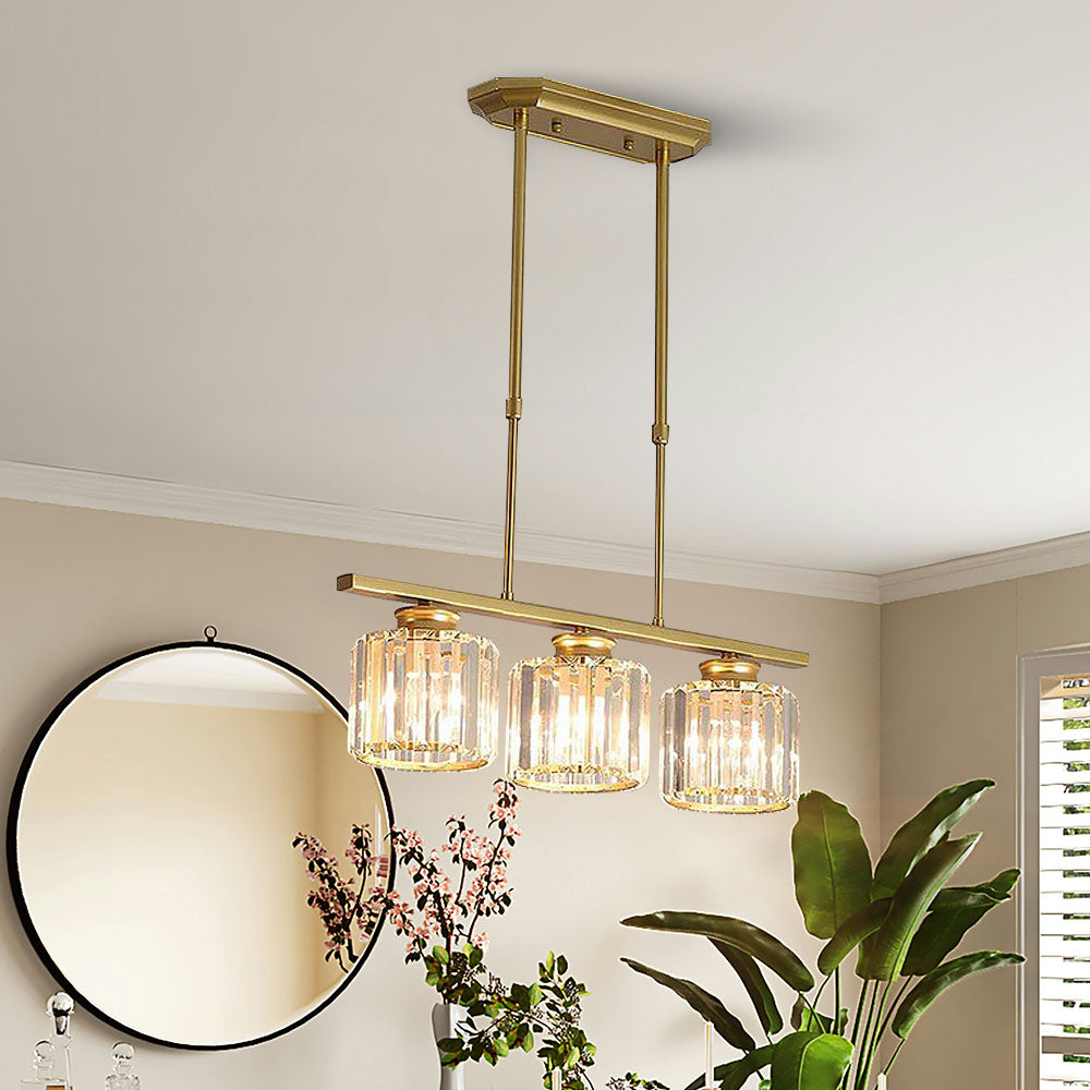 Pendant Light Glass 80.0 cm Black Adjustable Kitchen Island Dining Room Hanging Ceiling Lamp E27 Modern Scandinavian | Thomler