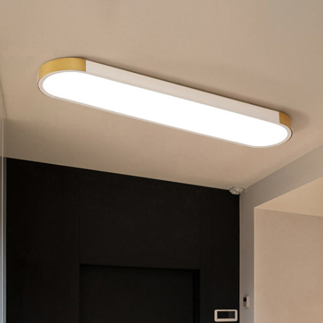 Flush Mount LED Ceiling Light Iron Acrylic 25.6 in Modern Living Room Bedroom Hallway Lighting 3 Color Temperature Adjustable | Thomler