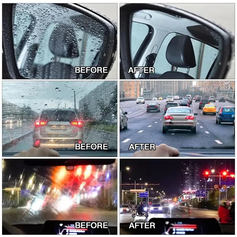 Windshield Water Repellent Applicator Kit with Hydrophobic Glass Treatment for Cars, Trucks & SUVs | Thomler
