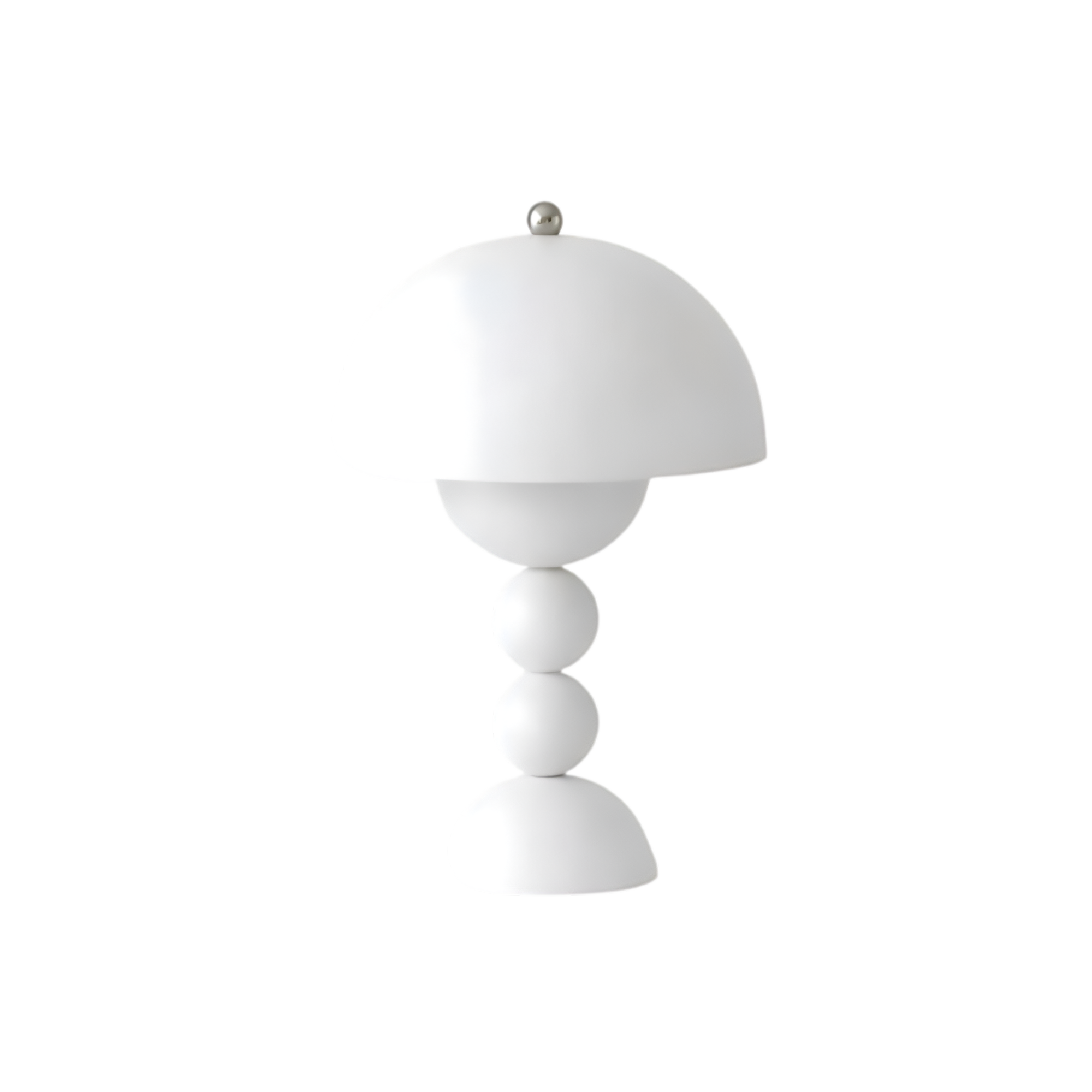 Table Lamp Acrylic 11.0 in White USB Rechargeable Bedroom Nightstand Ambient Nordic Minimalist Desk Lighting | Thomler