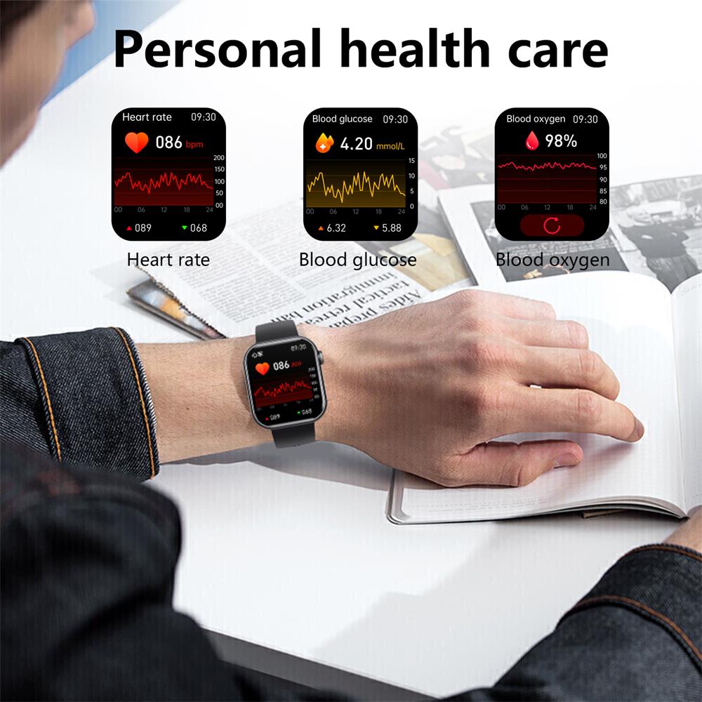 Health Tracking Smartwatch – Heart Rate, Blood Pressure, Oxygen & Sleep Monitor – Waterproof Fitness Watch with Bluetooth Calling & 50+ | Thomler