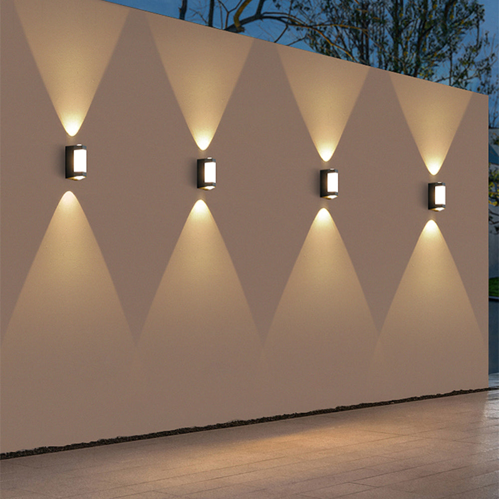 Wall Light Metal 27.0 cm Up Down Black Outdoor Facade Garden Entrance Waterproof LED Architectural Lighting IP65 | Thomler