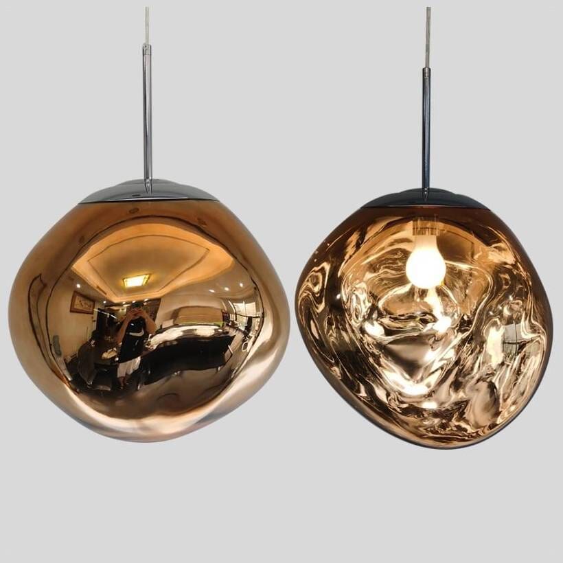 Pendant Light Mirrored Glass Sphere E27 Adjustable Dining Room Kitchen Island Hanging Ceiling Lamp | Thomler