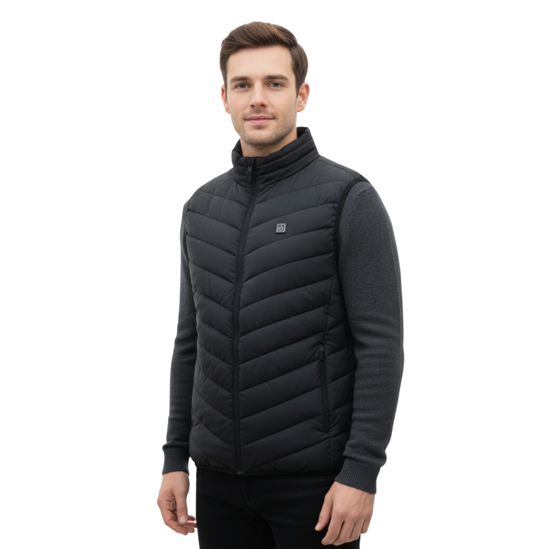 USB Heated Vest with 11 Warming Zones for Men – Lightweight Insulated Gilet for Winter Hiking, Skiing & Commuting | Thomler