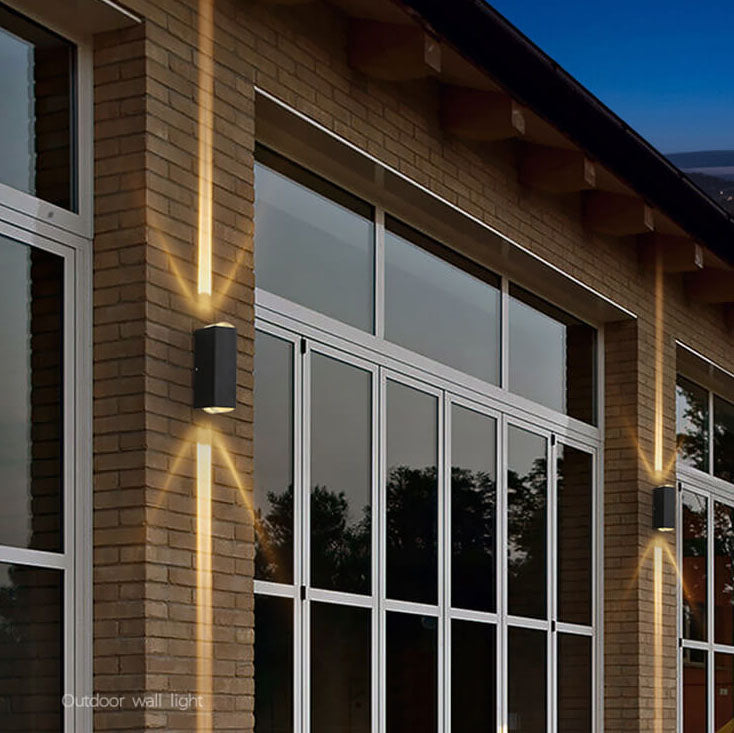 Weatherproof Rectangular Aluminum LED Wall Sconce for Outdoor Spaces | Thomler