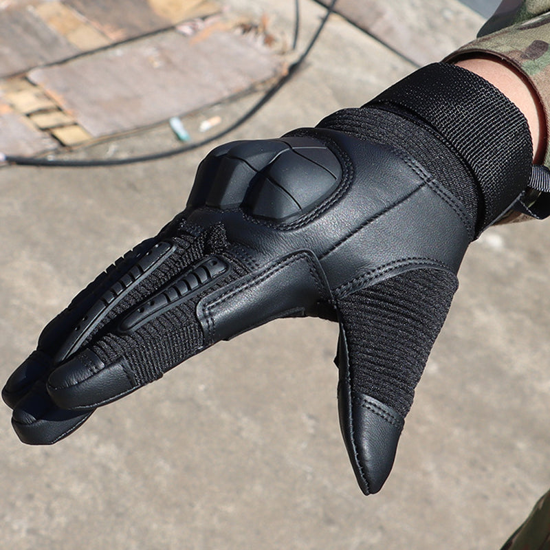 Reinforced Outdoor Work Gloves with Touchscreen Fingertips – Breathable Synthetic Leather Palm for Hunting, Cycling, Climbing & Yard Work | Thomler