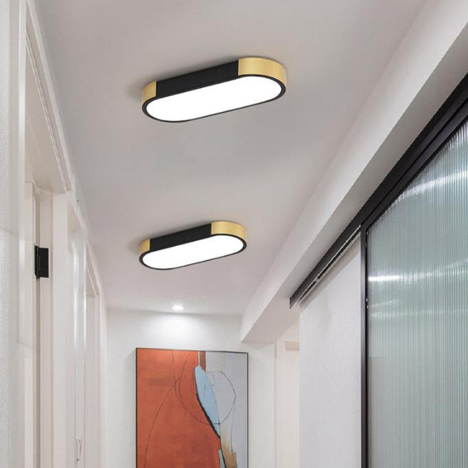 Flush Mount LED Ceiling Light Iron Acrylic 25.6 in Modern Living Room Bedroom Hallway Lighting 3 Color Temperature Adjustable | Thomler