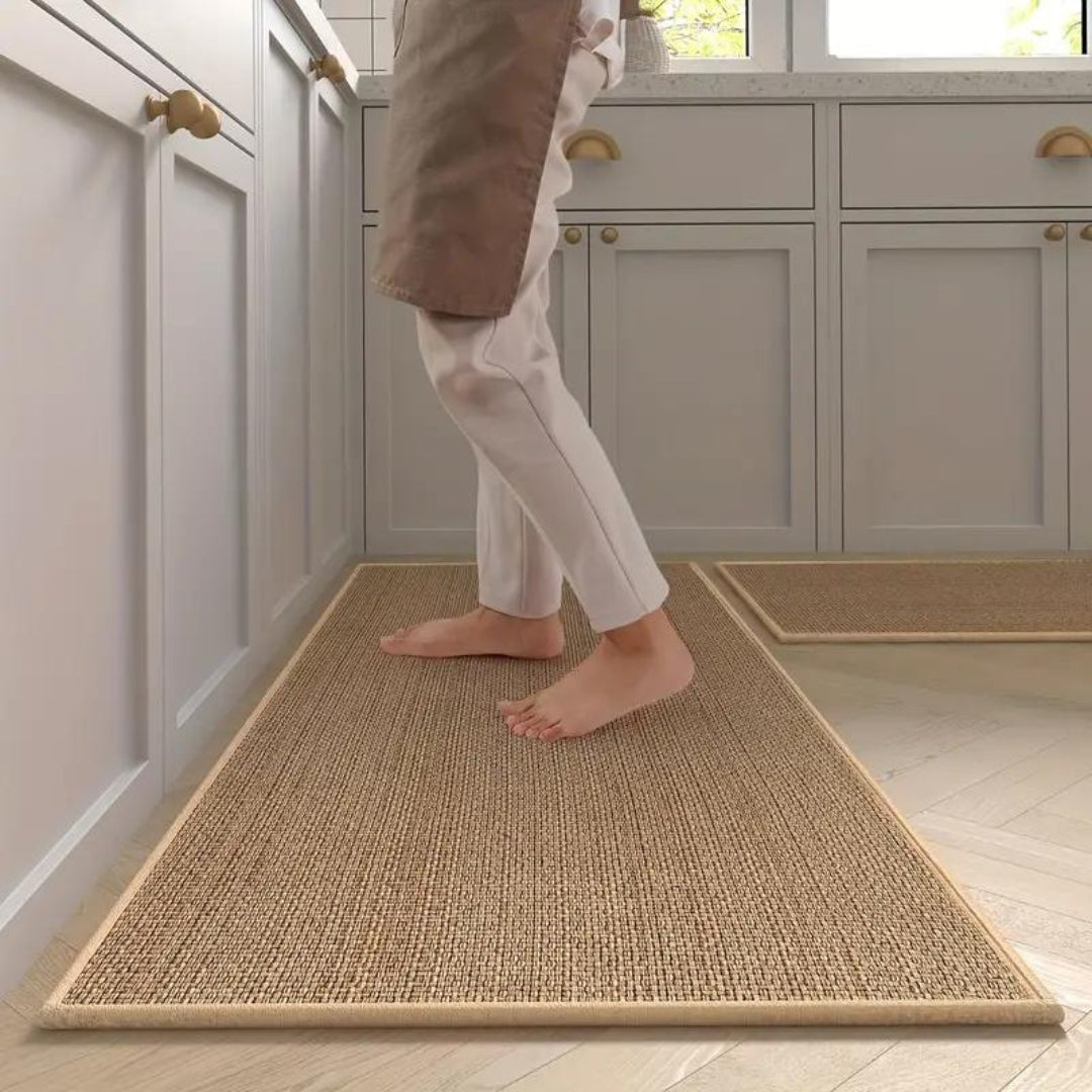 Anti-Fatigue Kitchen Floor Mat Set Non-Slip Cushioned Runner & Accent Mat for Sink Stove Cooking Area Comfort Ergonomic Standing Support | Thomler