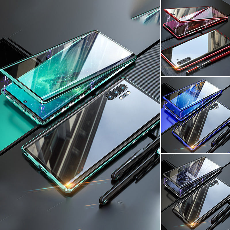 Magnetic Tempered Glass Phone Case for Samsung Galaxy with Dual-Sided Protection and Self-Locking Closure | Thomler