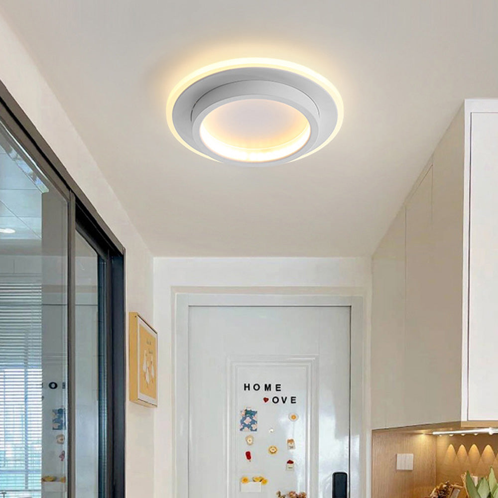 Ceiling Light Iron Aluminium 10W 20W 5.0 cm Round Bedroom Hallway Living Room | Modern LED Slim Fixture | Thomler