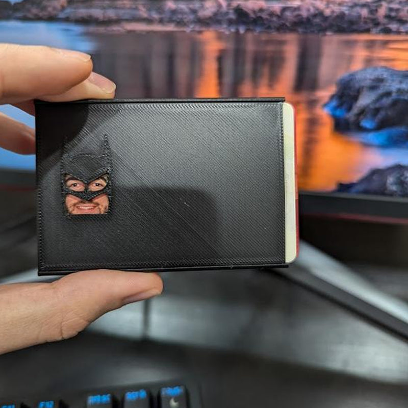 Superhero Mask ID Card Holder Cover for Driver License Credit Card Novelty Accessory for Work Office Social Events Conversation Starter Gift | Thomler