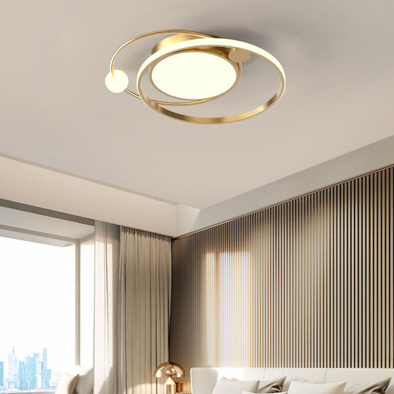 LED Ceiling Light Flush Mount Round Modern Circle Fixture Black White Gold 3000K 5000K for Bedroom Living Room Kitchen | Thomler