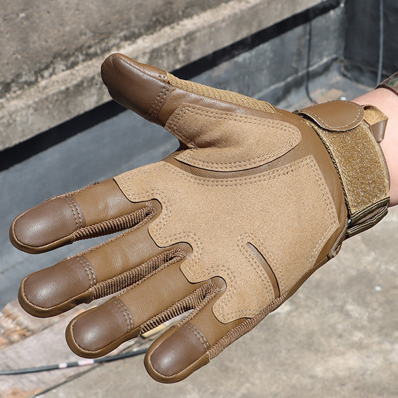 Reinforced Outdoor Work Gloves with Touchscreen Fingertips – Breathable Synthetic Leather Palm for Hunting, Cycling, Climbing & Yard Work | Thomler
