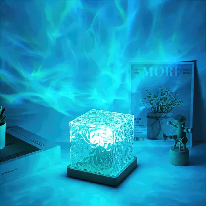 Aurora Projection Night Light - 16-Color LED Mood Lamp with Remote Control and Timer | Thomler