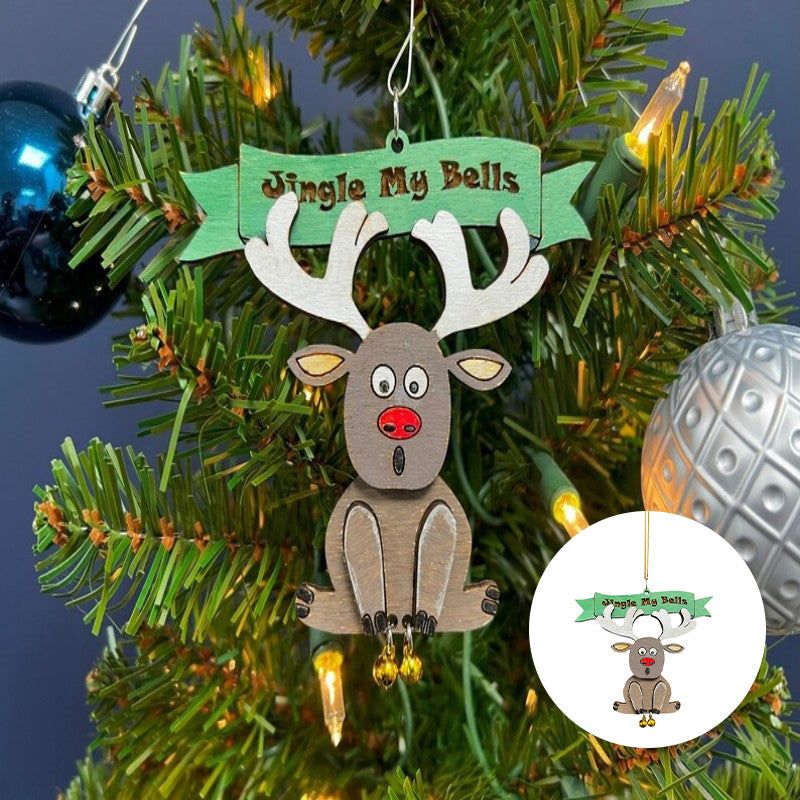 Funny Holiday Tree Ornament with Jingling Bells – Humorous Christmas Decoration for Home | Thomler