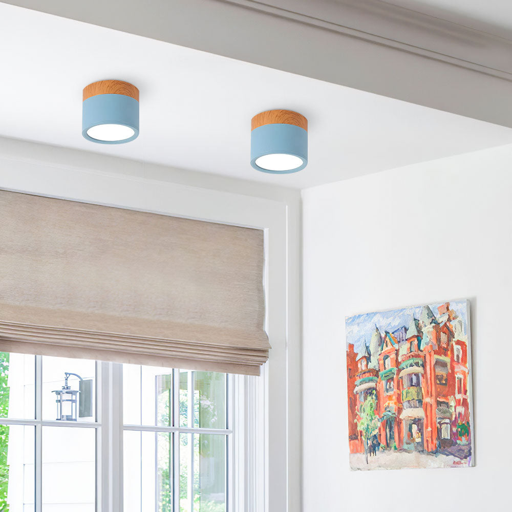 Ceiling Light Aluminium Wood LED 5W 7W Modern Hallway Living Room Surface Mounted Lamp | Thomler