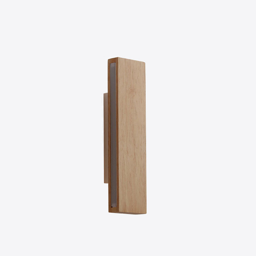 Wall Lamp Wood Acrylic 12 in Medium 12W Built-In LED Living Room Bedroom Hallway Lighting Modern Minimalist Decorative Fixture | Thomler