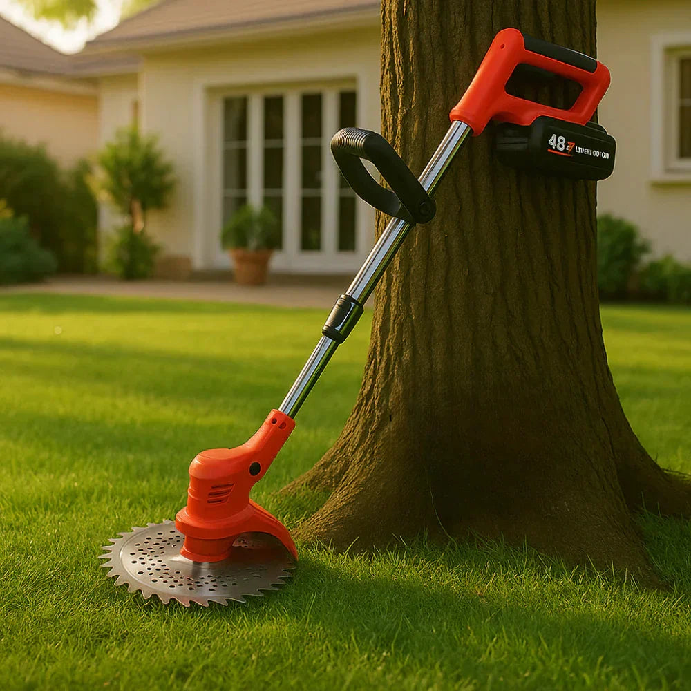 Rechargeable Grass Trimmer for Yard Maintenance – Cuts Weeds, Brush & Small Branches | Thomler