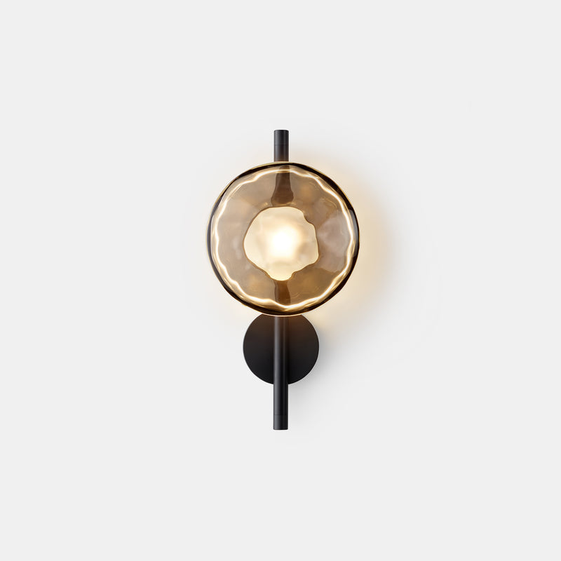 Wall Lamp Glass 7.9 in LED Black Or Gold Bedroom Hallway Decorative Modern Sconce Lighting Fixture | Thomler