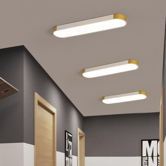 Flush Mount LED Ceiling Light Iron Acrylic 25.6 in Modern Living Room Bedroom Hallway Lighting 3 Color Temperature Adjustable | Thomler