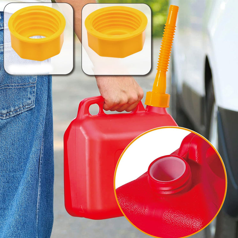 Fuel Container Replacement Spout Kit with Bendable Hose for Gas Cans – Universal Fit Pouring Nozzle Set | Thomler