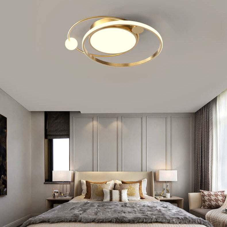 LED Ceiling Light Flush Mount Round Modern Circle Fixture Black White Gold 3000K 5000K for Bedroom Living Room Kitchen | Thomler