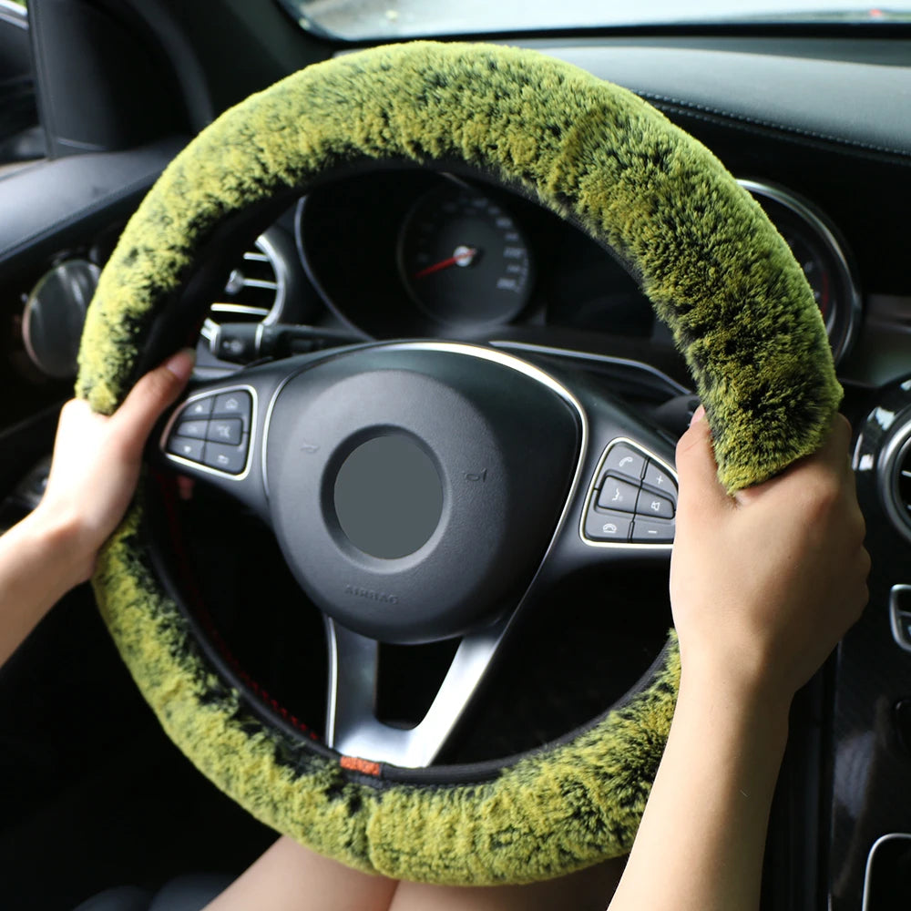Fuzzy Heated-Feel Grip Wrap for Auto Wheels – Soft Touch Insulated Fit for Cold Weather Driving | Thomler