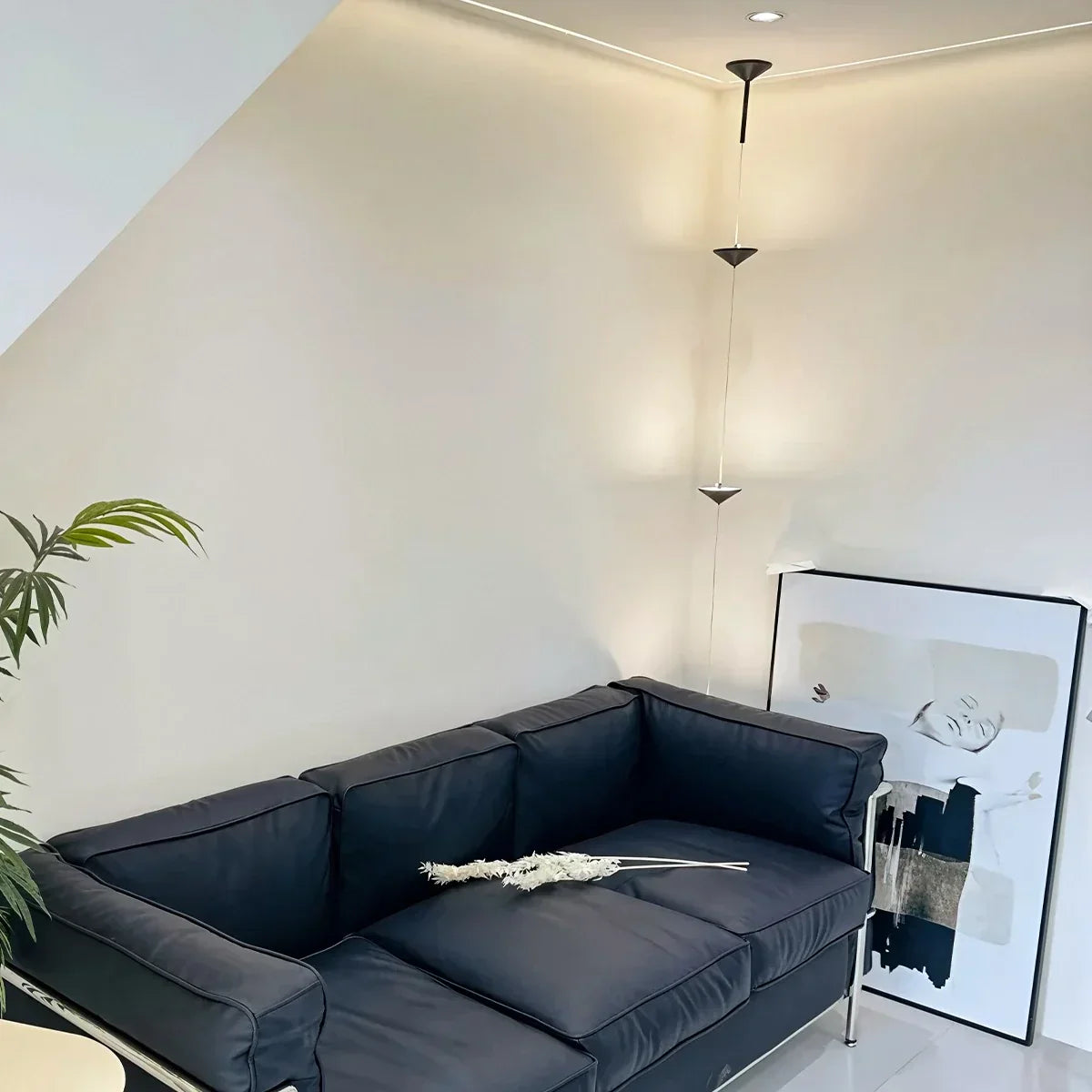 Floor To Ceiling Lamp Metal LED 2.5 m To 3.2 m Warm Light Living Room Bedroom Minimalist Vertical Lighting Fixture | Thomler