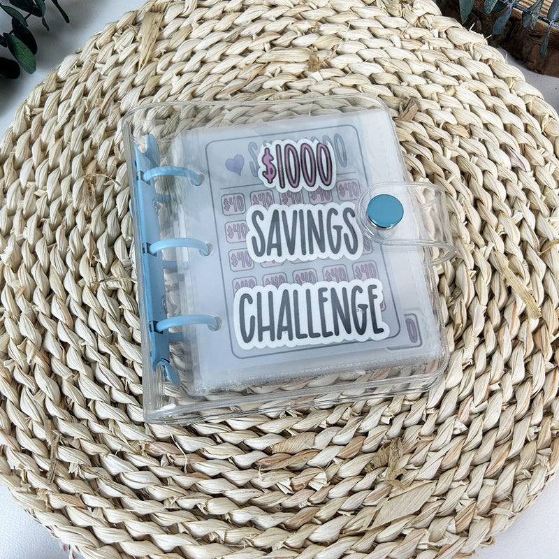 Cash Envelope Budget Binder for Money Saving Challenge Tracker – Reusable Vinyl Organizer for Bills Vacation Christmas Fund Planning | Thomler