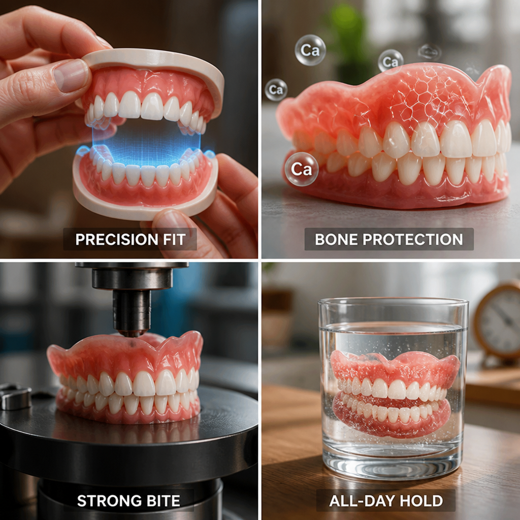 Precision-Molded Removable Prosthetic Teeth Set for Comfortable All-Day Wear | Thomler