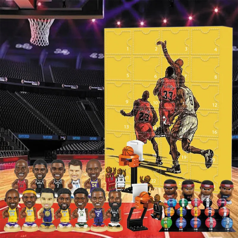 Basketball Holiday Countdown Calendar – 24-Day NBA Fan Gift Box for December | Thomler