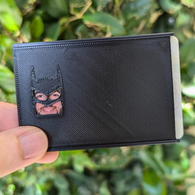 Superhero Mask ID Card Holder Cover for Driver License Credit Card Novelty Accessory for Work Office Social Events Conversation Starter Gift | Thomler