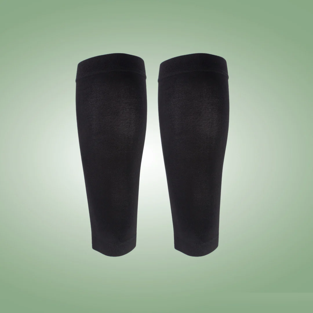 Compression Leg Sleeves for Circulation Support & Swelling Relief | Open-Toe Graduated Compression Calf Sleeves for Edema | Breathable | Thomler