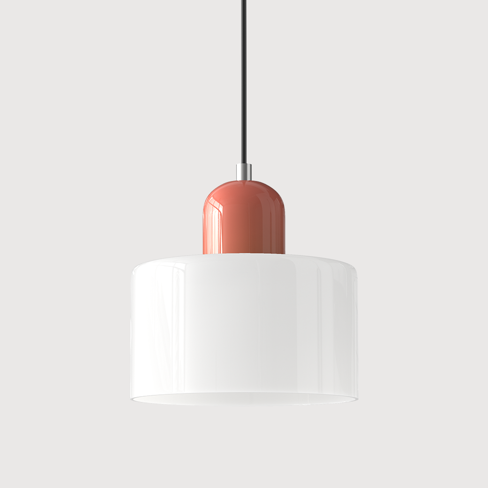 Linear LED Pendant Light White Glass Modern Hanging Fixture for Dining Room Kitchen Island Contemporary Halo Design Adjustable Cable | Thomler