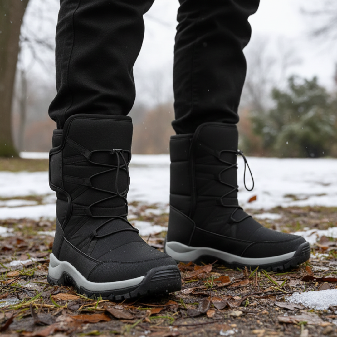 Waterproof Insulated Winter Boots for Men & Women – Slip-On Snow Boots with Plush Lining & Non-Slip Rubber Sole for Cold Weather Hiking & | Thomler
