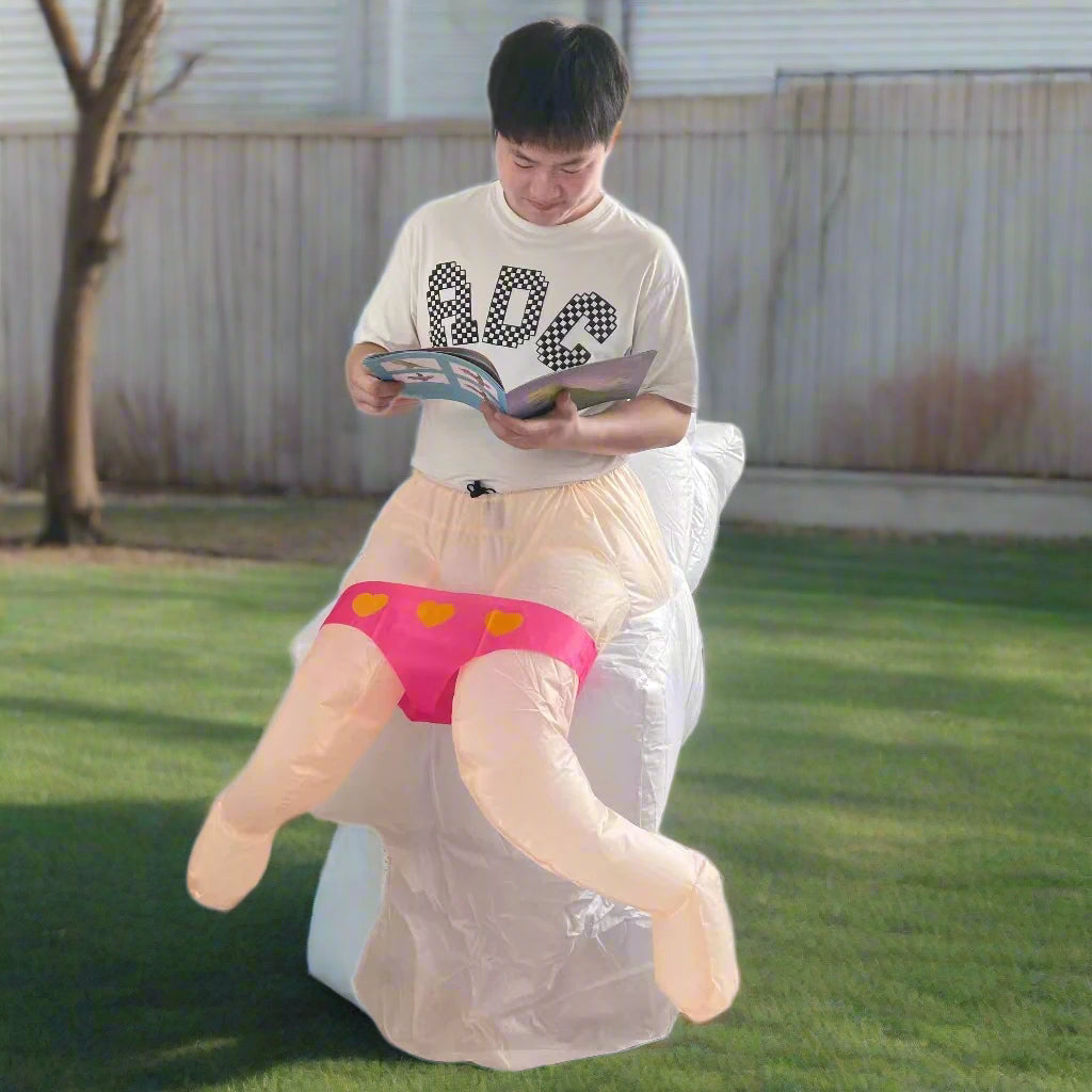 Inflatable Toilet Costume for Parent & Child – Hilarious Wearable Prop for Halloween, Parties & Family Events | Thomler