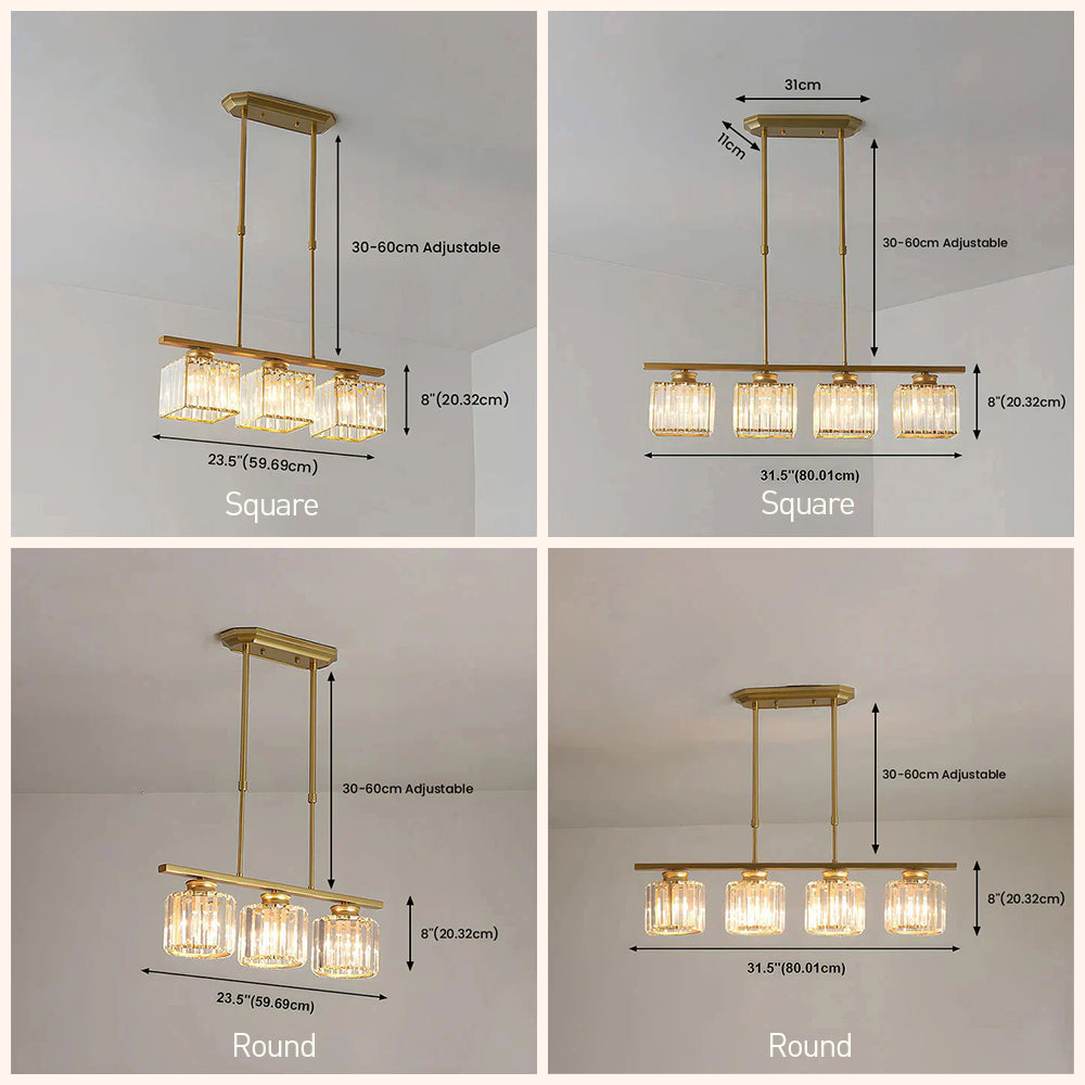 Pendant Light Glass 80.0 cm Black Adjustable Kitchen Island Dining Room Hanging Ceiling Lamp E27 Modern Scandinavian | Thomler