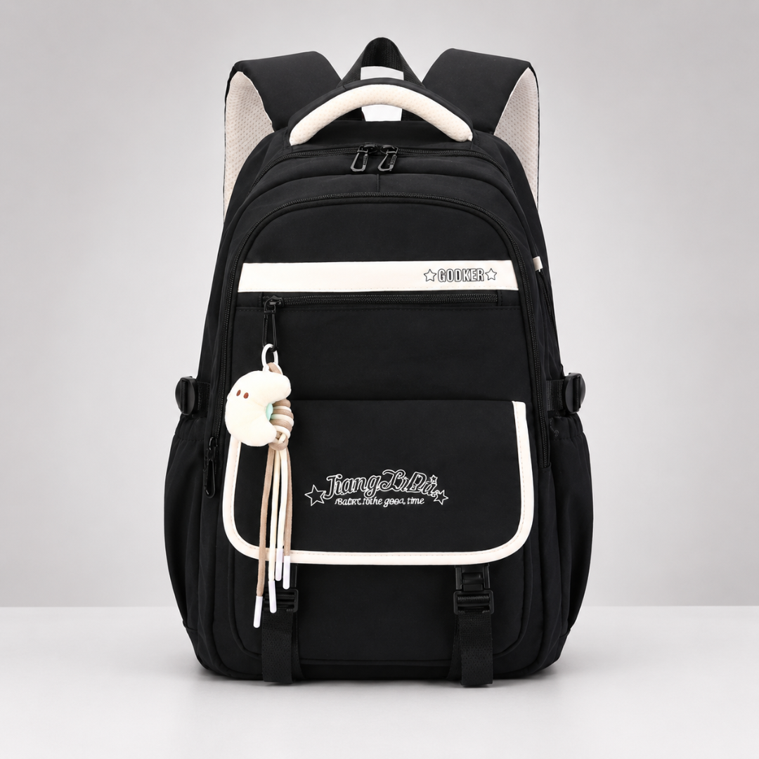 Multi-Compartment Backpack with Padded Laptop Sleeve – Water-Resistant Oxford Fabric for School, Work & Travel | Thomler