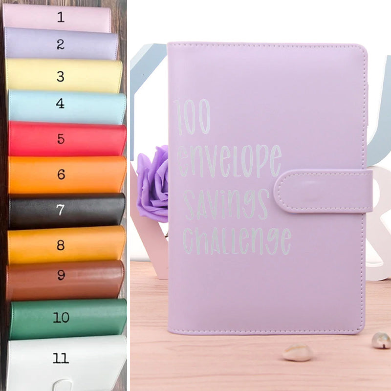 Cash Savings Tracker Organizer with 100 Labeled Pockets – Money Management Planner System – A5 Budget Book with Reusable Chart for | Thomler