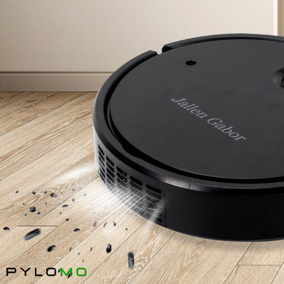 Robot Vacuum & Mop Combo for Hardwood Floors, Tile & Carpet – Slim Design, Pet Hair Removal, Allergen Filter, Quiet Clean | Thomler