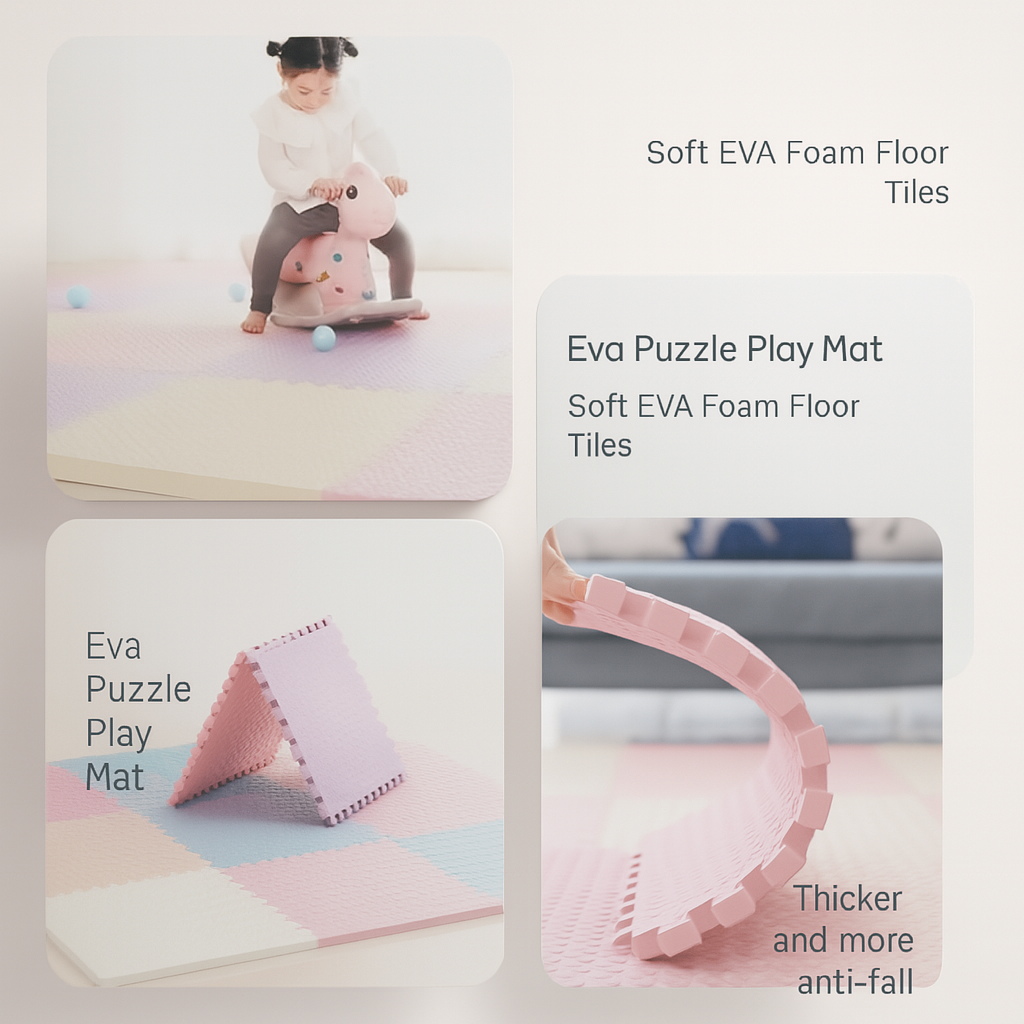 Play Mat EVA Foam 30.0 cm Soft Puzzle Floor for Babies and Children Safe Play Area Nursery Playroom | Thomler