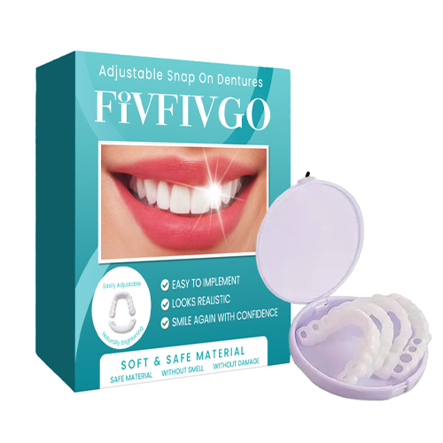 Cosmetic Tooth Veneer Snap-On Cover – Adjustable Fit for Natural-Looking Smile, Removable & Reusable Temporary Smile Enhancement | Thomler