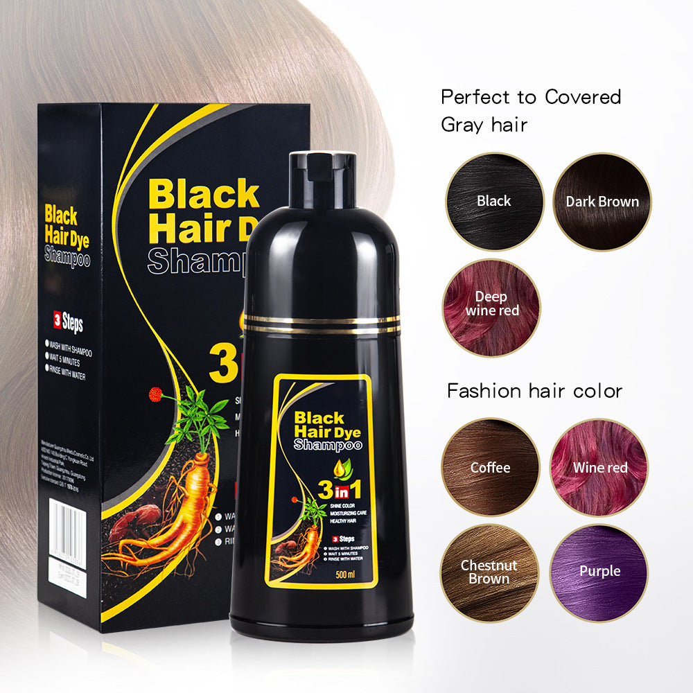 Herb-Infused Gray Coverage Shampoo – Natural Color Deposit, Gentle Daily Use, Ammonia-Free Formula | Thomler
